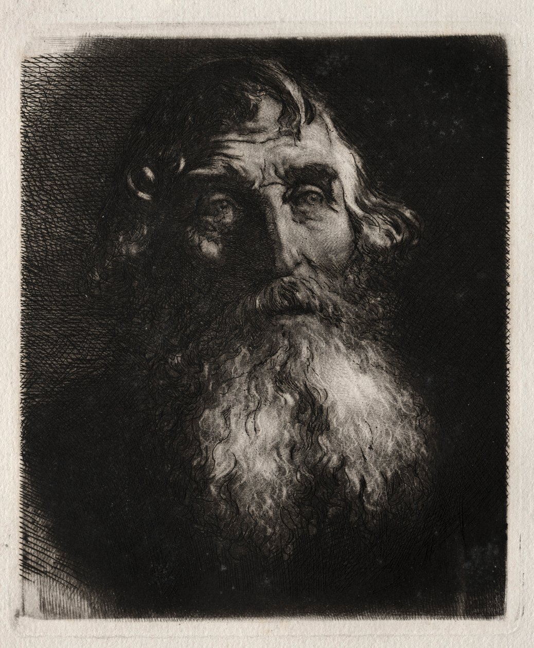 Studium głowy starca. autorstwa Hubert von Herkomer