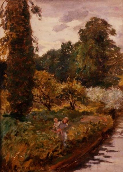Wypatrywanie barek autorstwa Hubert von Herkomer