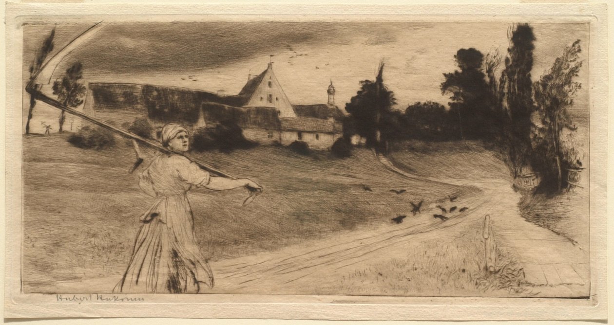 Burzliwa pogoda autorstwa Hubert von Herkomer