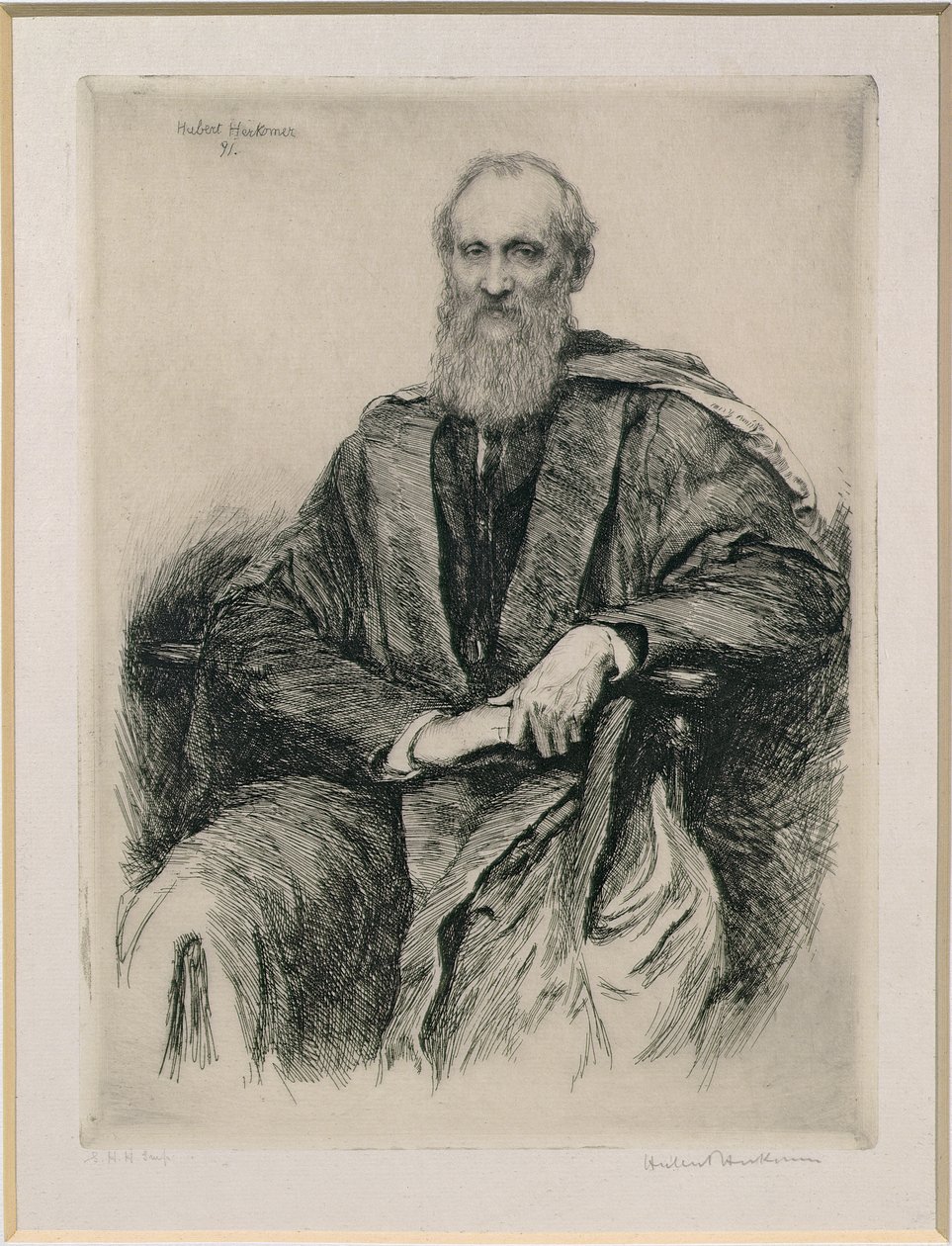 William Thomson, 1. baron Kelvin (1824-1907) brytyjski matematyk i fizyk, 1891 autorstwa Hubert von Herkomer