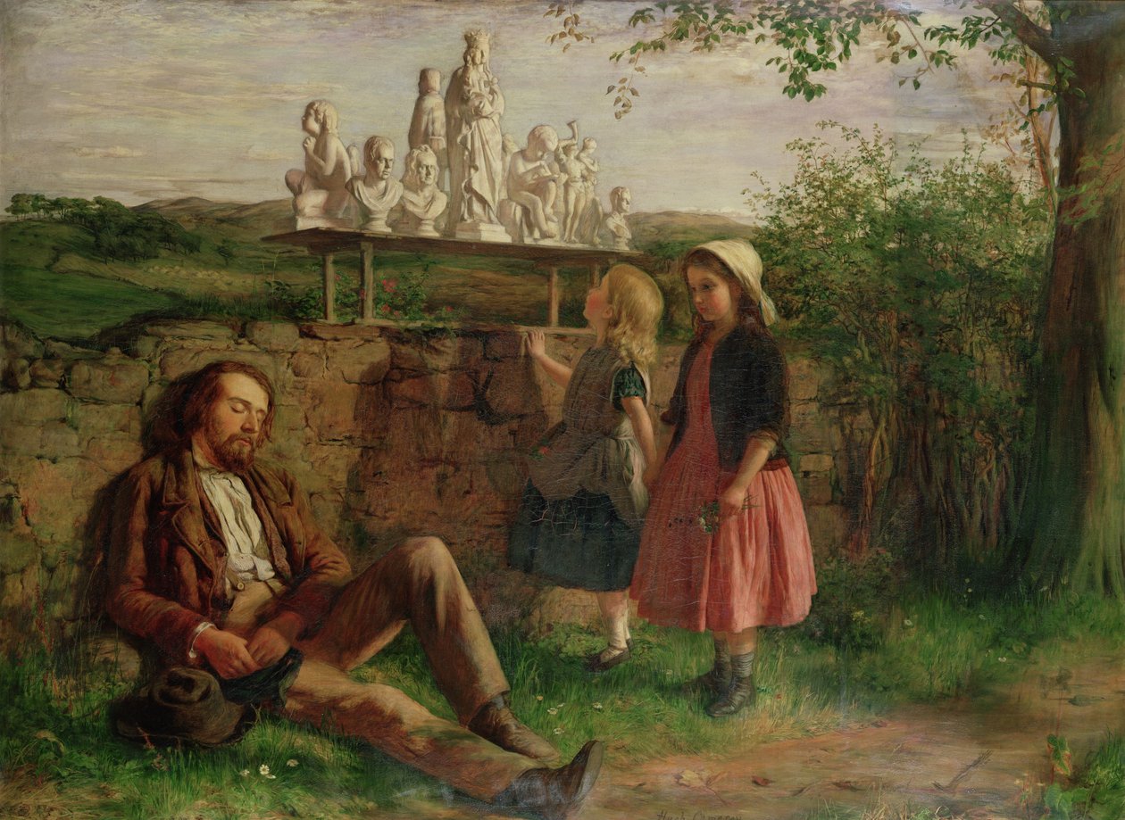 Włoski sprzedawca obrazów autorstwa Hugh Cameron