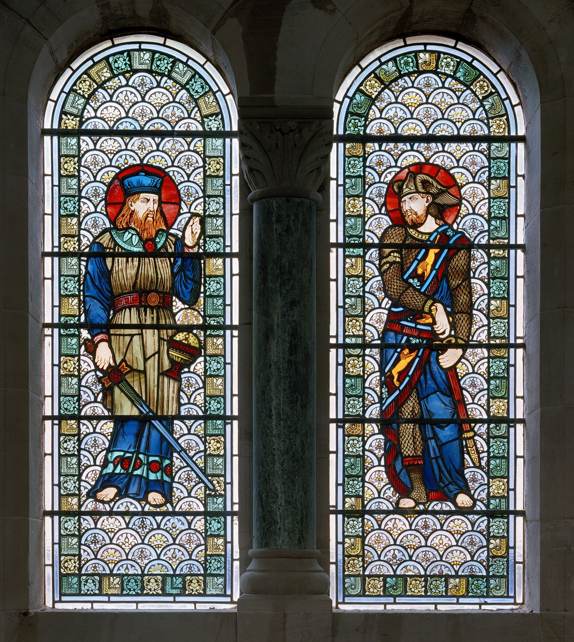 Hoarwithy, St Catherine, Belham & Co, Hugh Arthur Kennedy, Joshua & Ezekiel, c.1885 autorstwa Hugh Arthur Kennedy