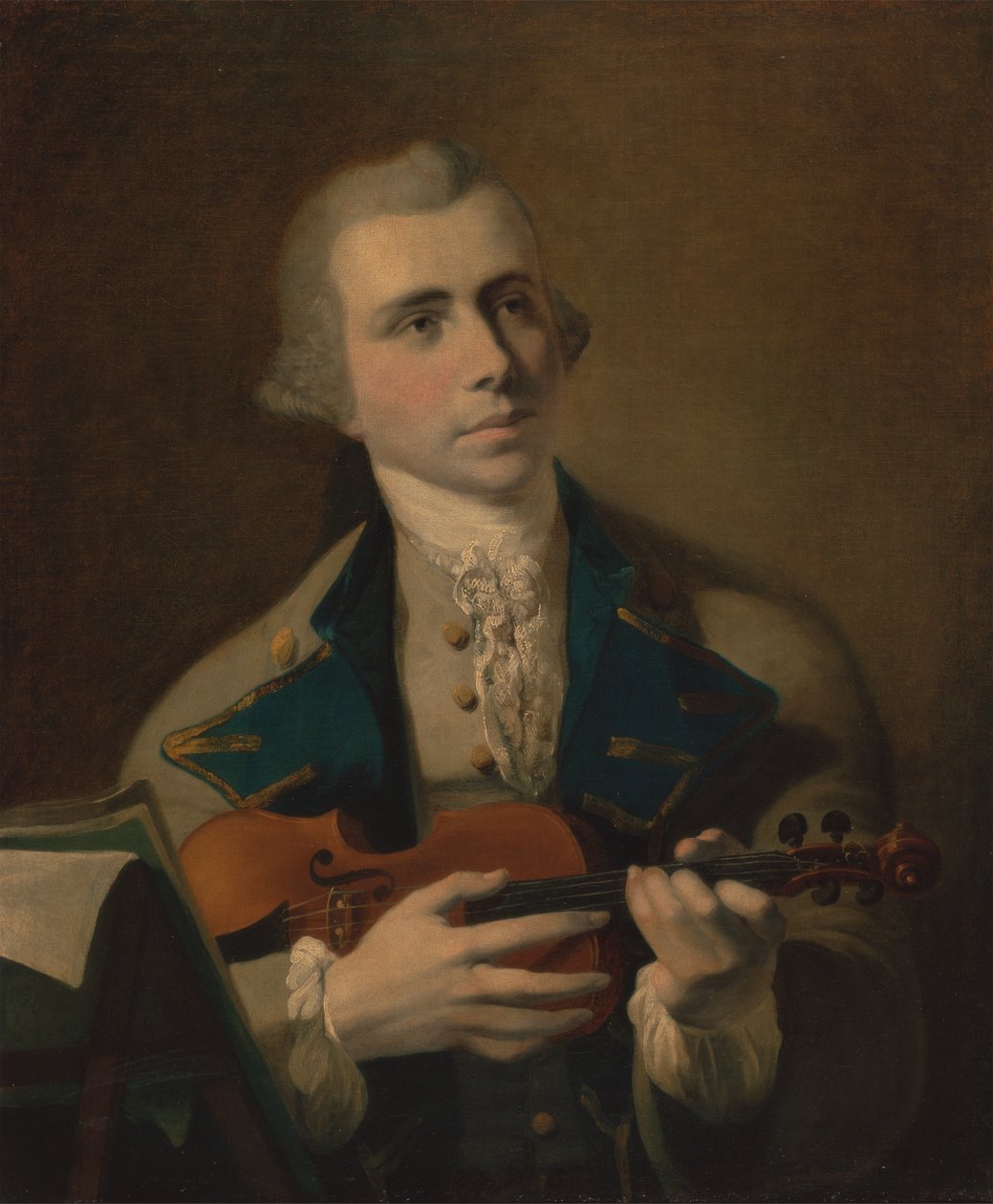 Portret mężczyzny, prawdopodobnie autoportret autorstwa Hugh Barron