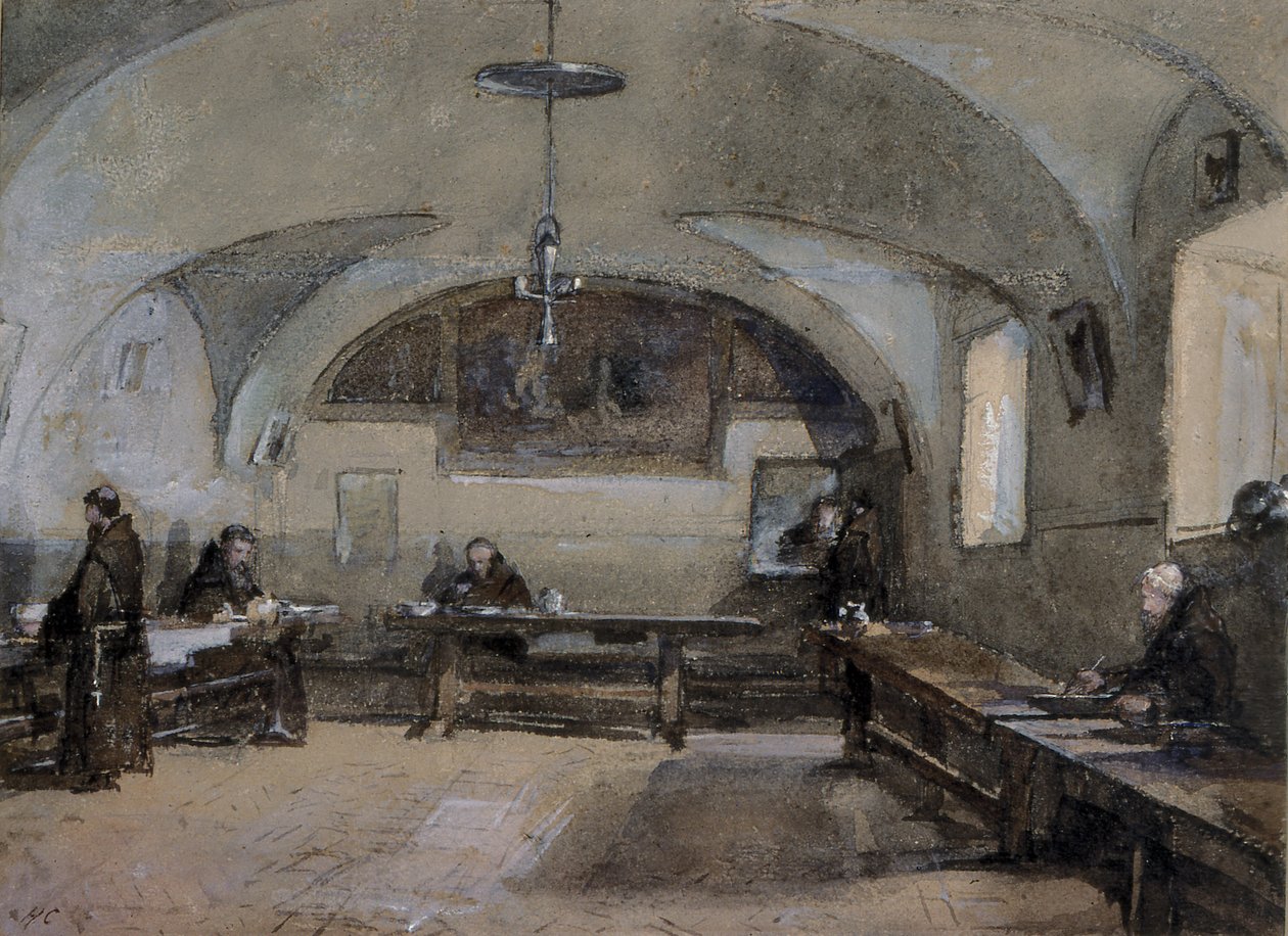 Wnętrze klasztoru kapucynów w Albano autorstwa Hugh Carter