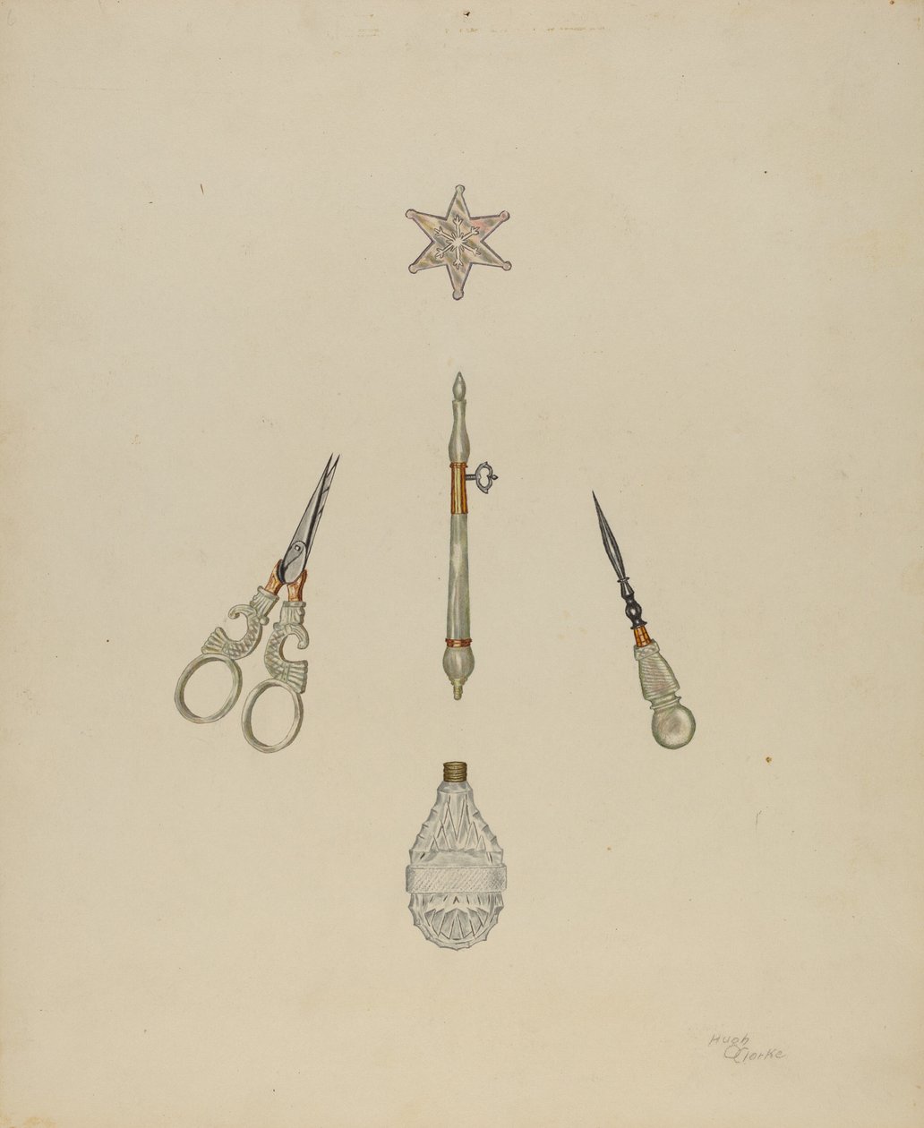 Zestaw buduarowy autorstwa Hugh Clarke