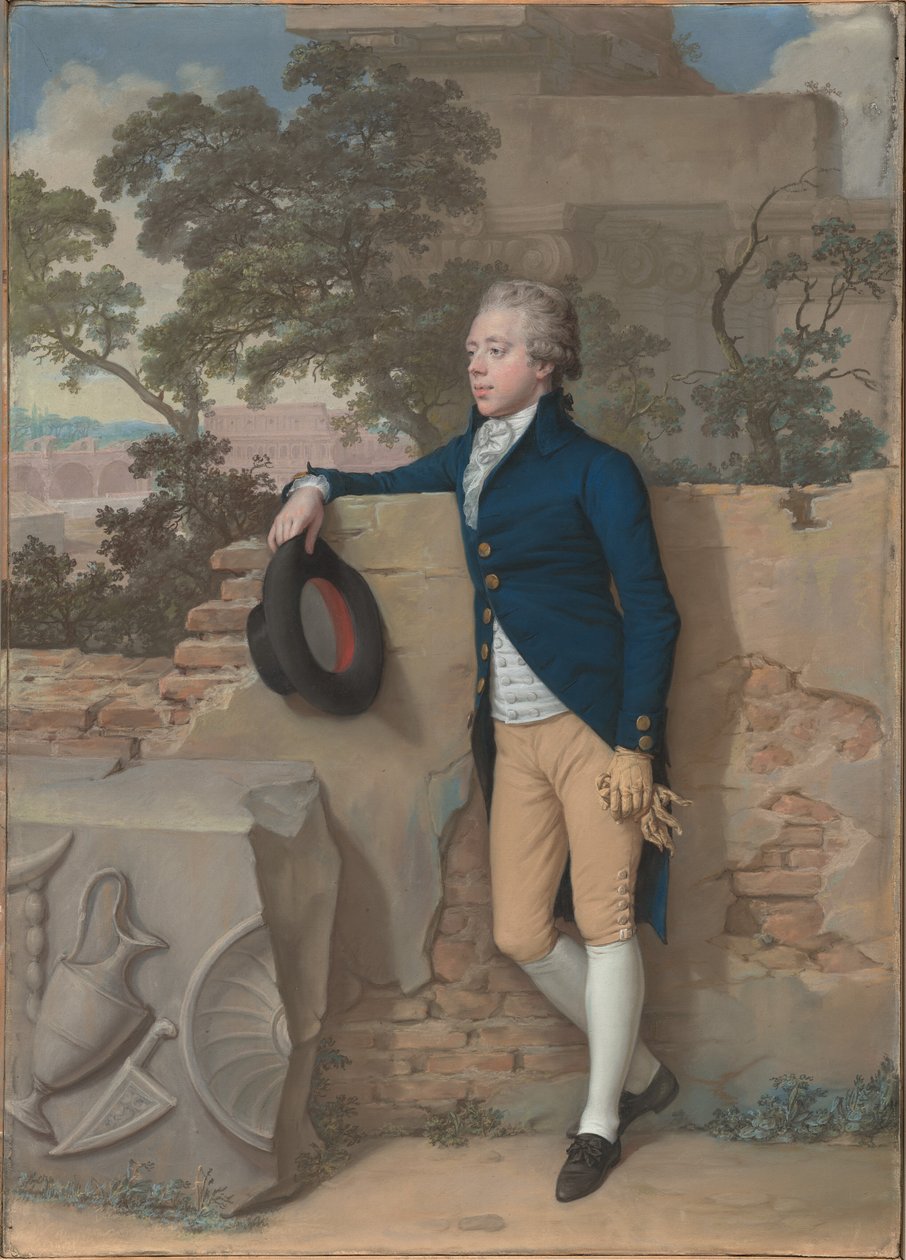 Frederick North, później piąty hrabia Guilford, w Rzymie autorstwa Hugh Douglas Hamilton