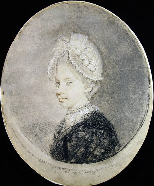 Królowa Charlotta autorstwa Hugh Douglas Hamilton
