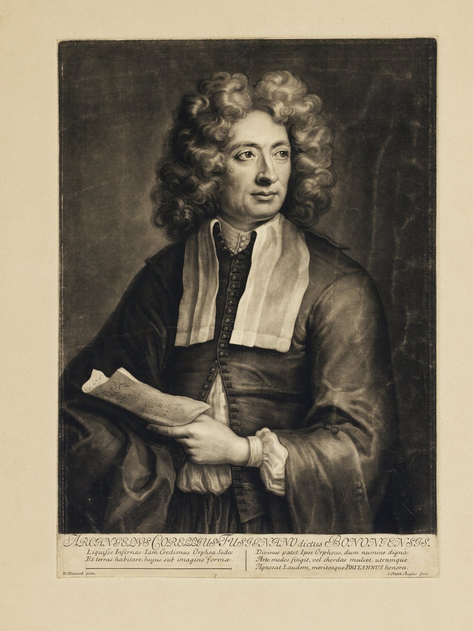 Portret kompozytora Arcangelo Corelli 1653-1713, 1704 autorstwa Hugh Howard