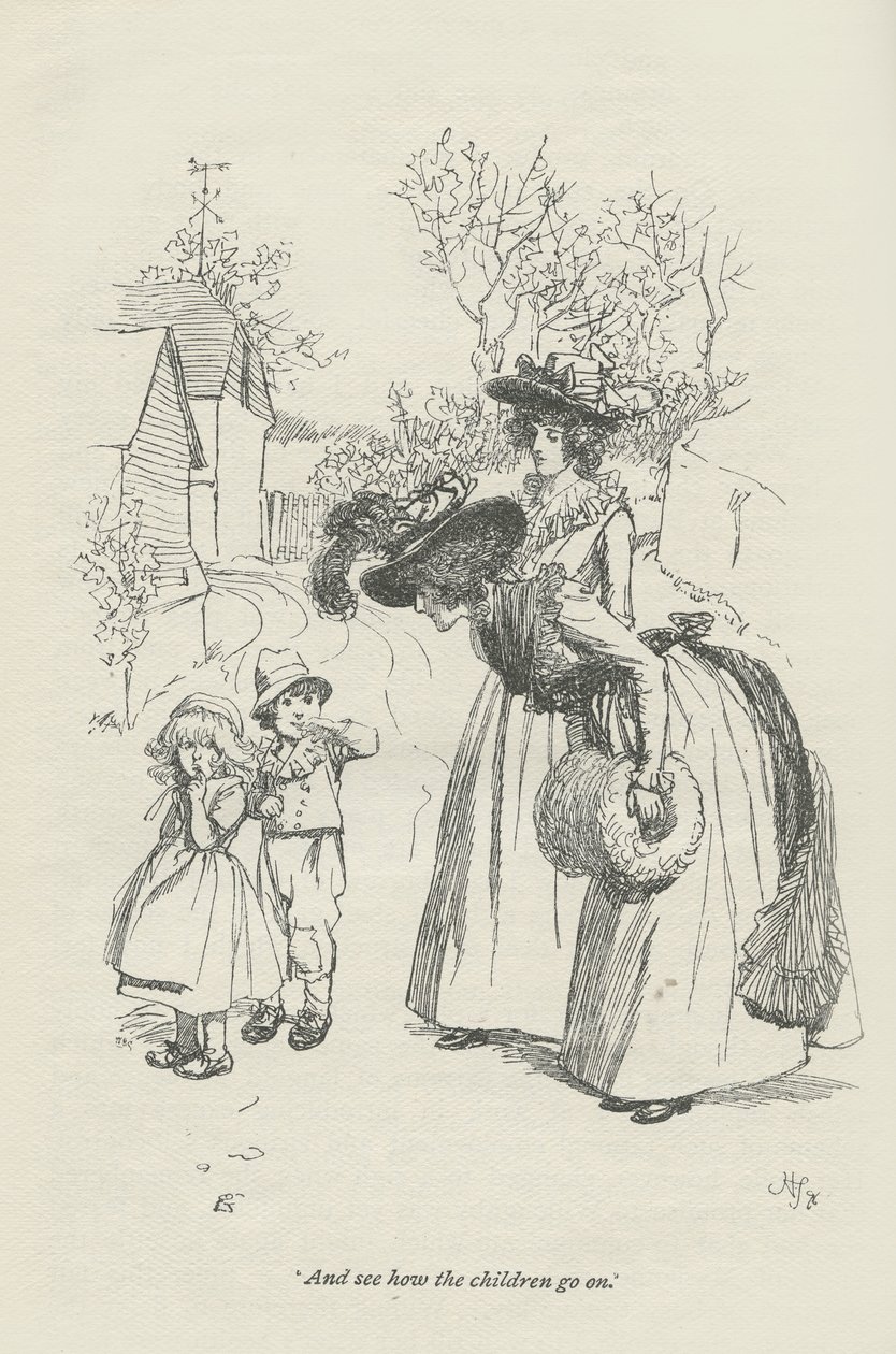 I zobacz, jak radzą sobie dzieci, 1896 autorstwa Hugh Thomson