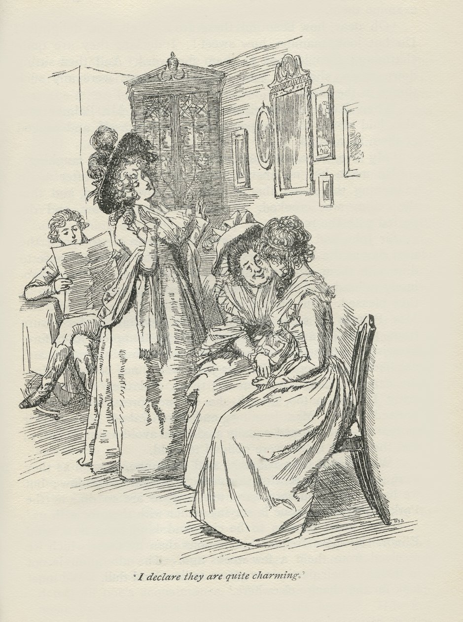Oświadczam, że są całkiem urocze, 1896 autorstwa Hugh Thomson
