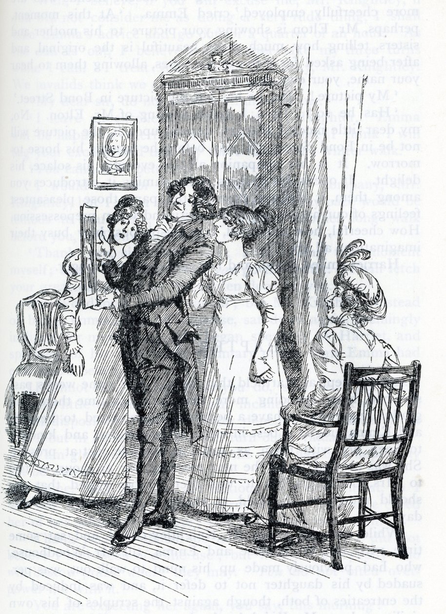 Ilustracja do „Emmy” Jane Austen (ilustracja) autorstwa Hugh Thomson