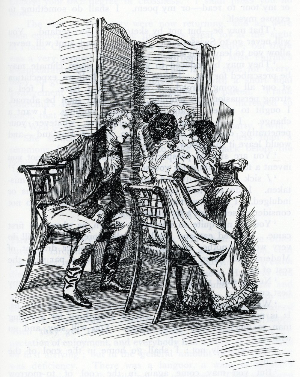 Ilustracja do „Emmy” autorstwa Jane Austen. Hugh Thomson (ilustracja) autorstwa Hugh Thomson
