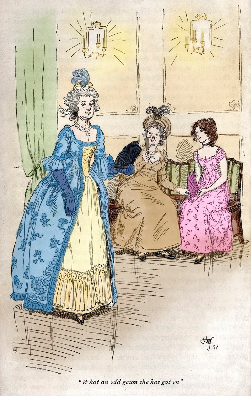 Opactwo Jane Austen Northanger autorstwa Hugh Thomson