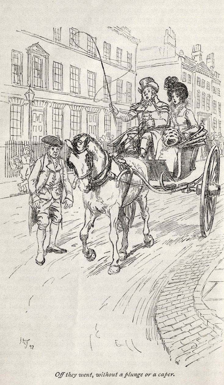 Powieść Jane Austen „Opactwo Northanger” - autorstwa Hugh Thomson