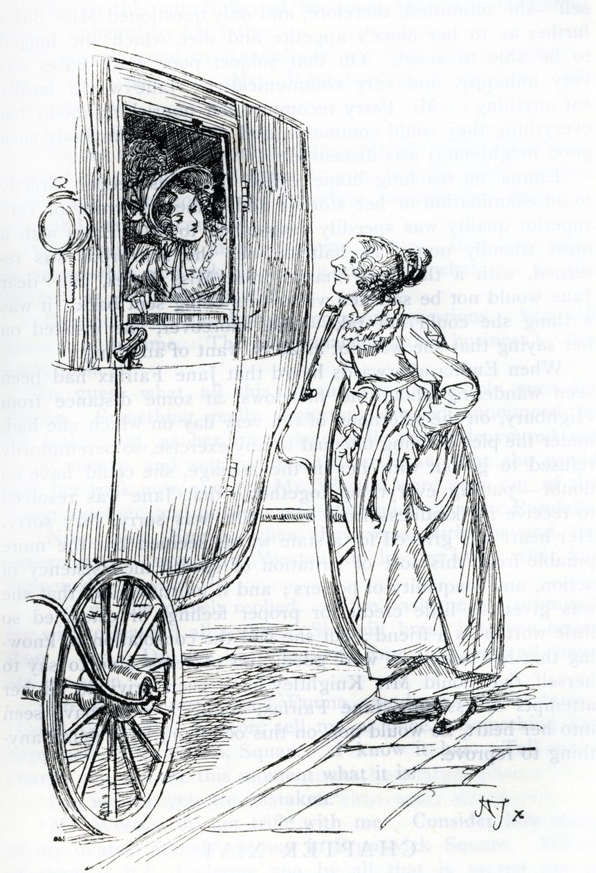 „Panna Bates i Emma” (ilustracja) autorstwa Hugh Thomson