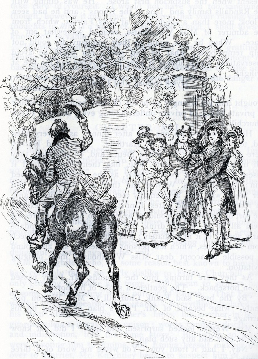 „Pan Perry passant a cheval” (ilustracja) autorstwa Hugh Thomson