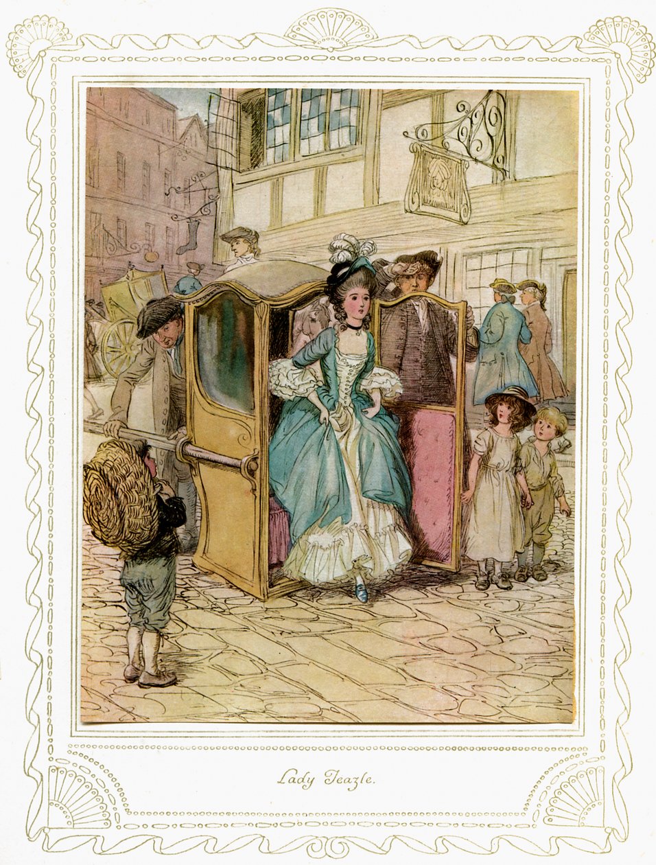 „Szkoła skandalu” Richarda Brinsleya Sheridana autorstwa Hugh Thomson