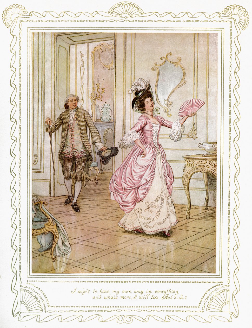 „Szkoła skandalu” Richarda Brinsleya Sheridana autorstwa Hugh Thomson