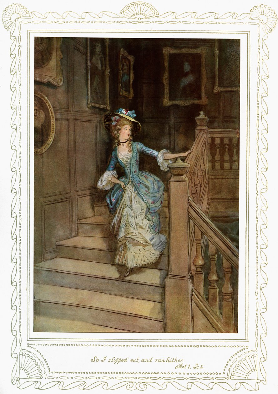 „Szkoła skandalu” Richarda Brinsleya Sheridana autorstwa Hugh Thomson
