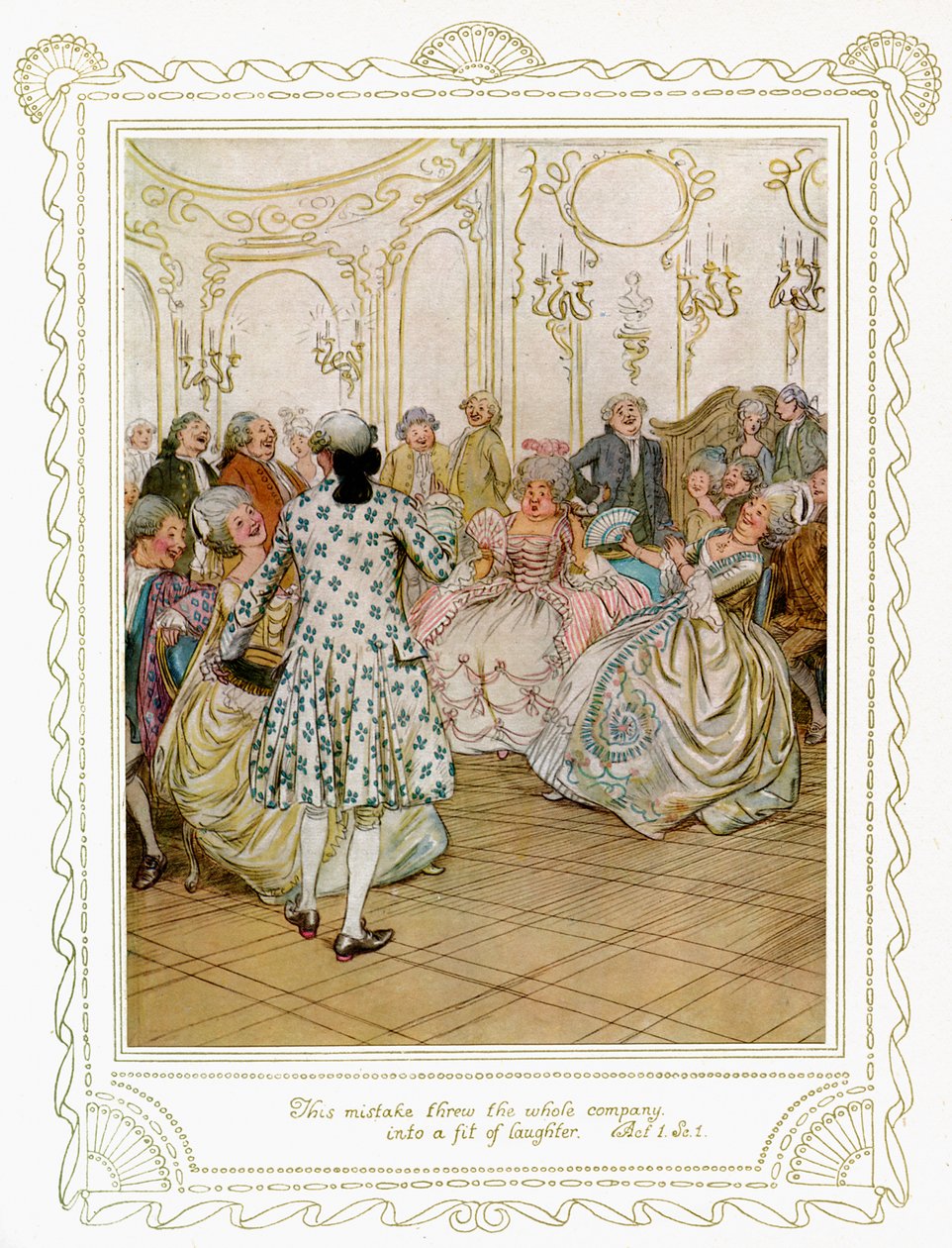 „Szkoła skandalu” Richarda Brinsleya Sheridana autorstwa Hugh Thomson