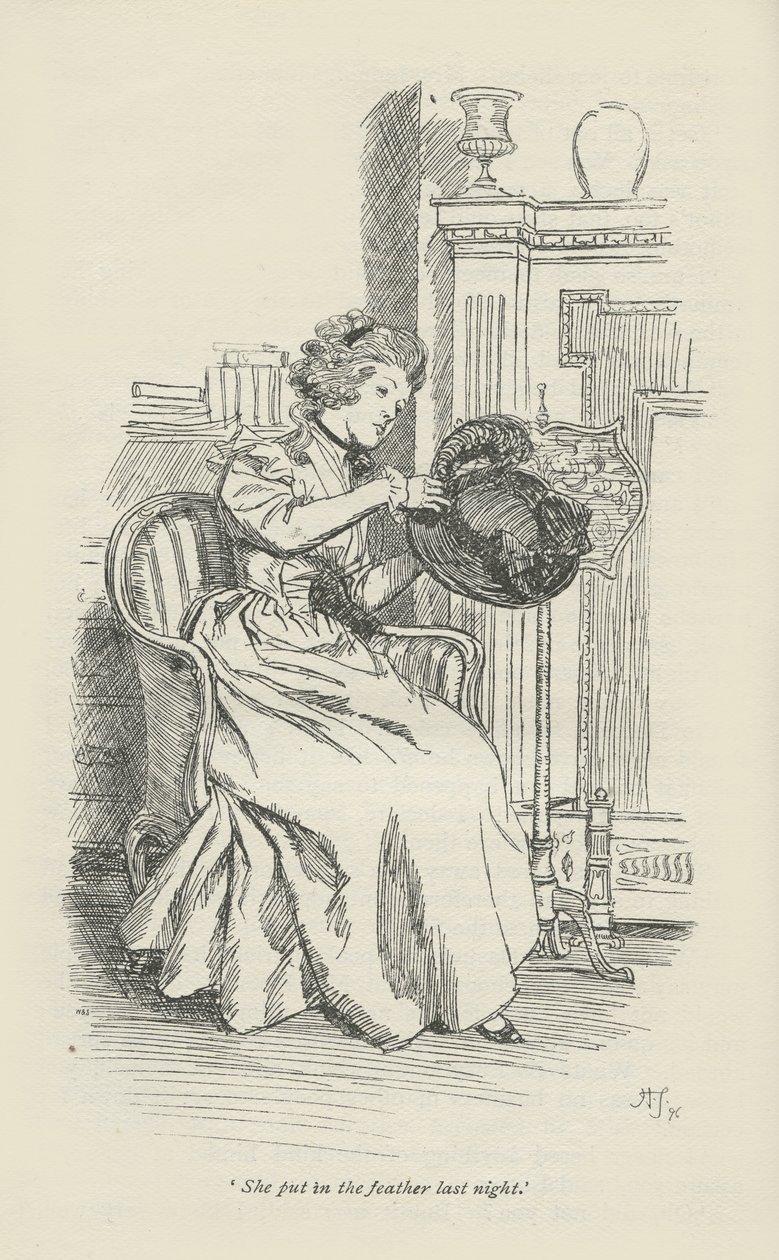 Włożyła pióro ostatniej nocy, 1896 autorstwa Hugh Thomson