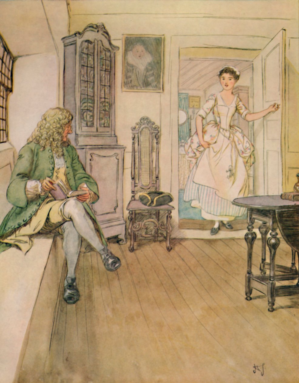 Cóż, moja Kate, widzę, że zmieniłaś suknię, jak ci kazałem, 1912, 1923. autorstwa Hugh Thomson