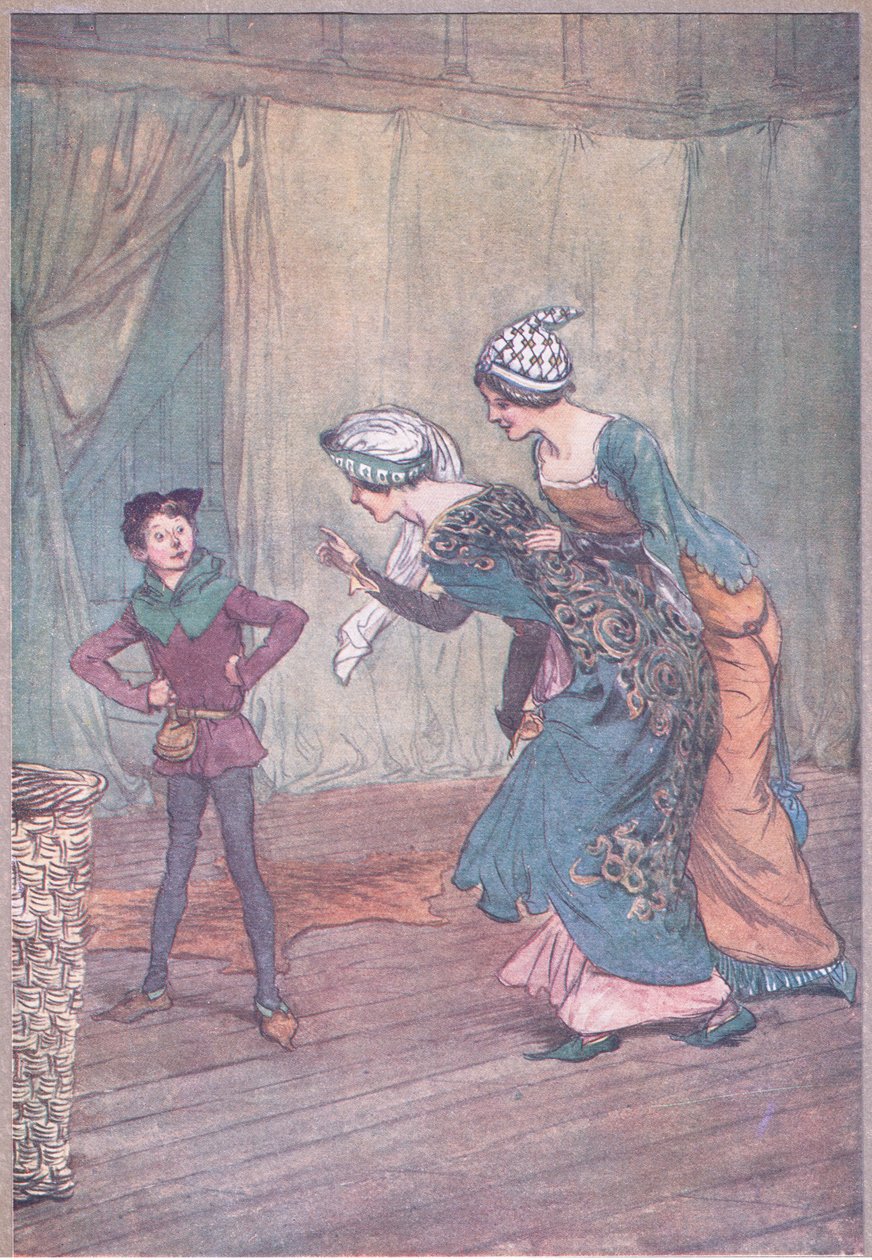 „Ty mały Jack-A-Lent, czy byłeś nam wierny?”, ilustracja z „Wesołych żon Windsoru” autorstwa Hugh Thomson