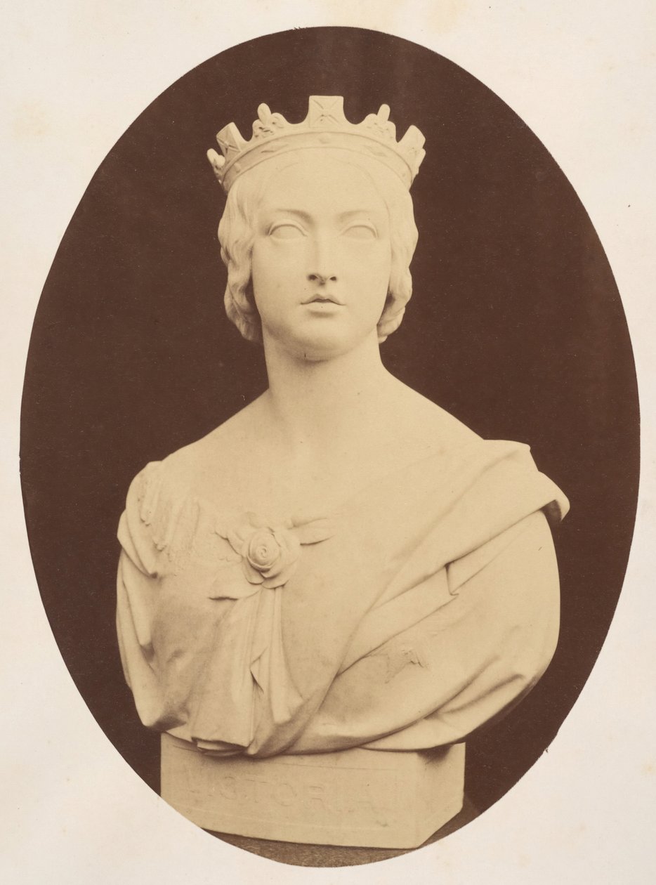 Kopia popiersia Jej Królewskiej Mości Wiktorii autorstwa Josepha Durhama, Esq. FSA, 1857. autorstwa Hugh Welch Diamond