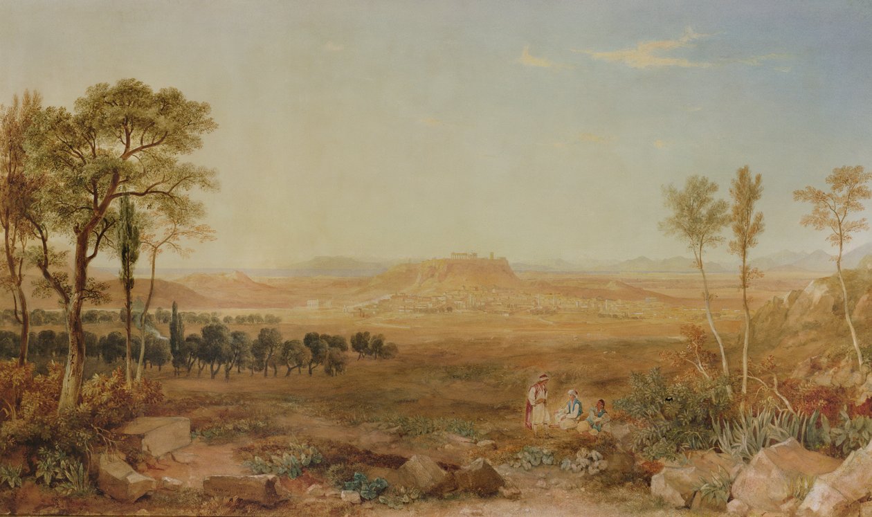 Widok na Ateny autorstwa Hugh William Williams