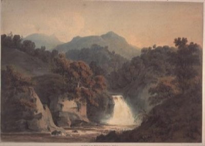 Widok na Bran, niedaleko Dunkeld autorstwa Hugh William Williams