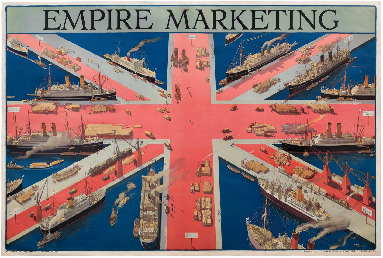 Empire Marketing (litografia kolorowa) autorstwa Hugh Williams