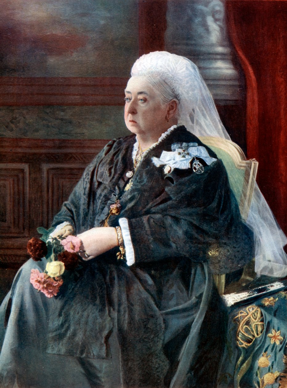 Królowa Wiktoria, koniec XIX wieku, wiek XX. autorstwa Hughes and Mullins