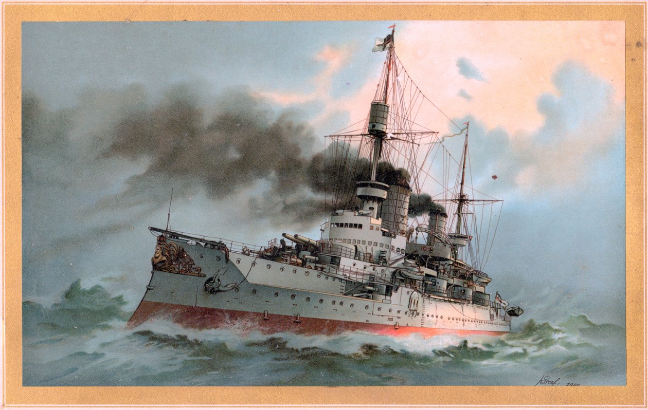 ŚM Statek linii Kaiser Friedrich III autorstwa Hugo Graf