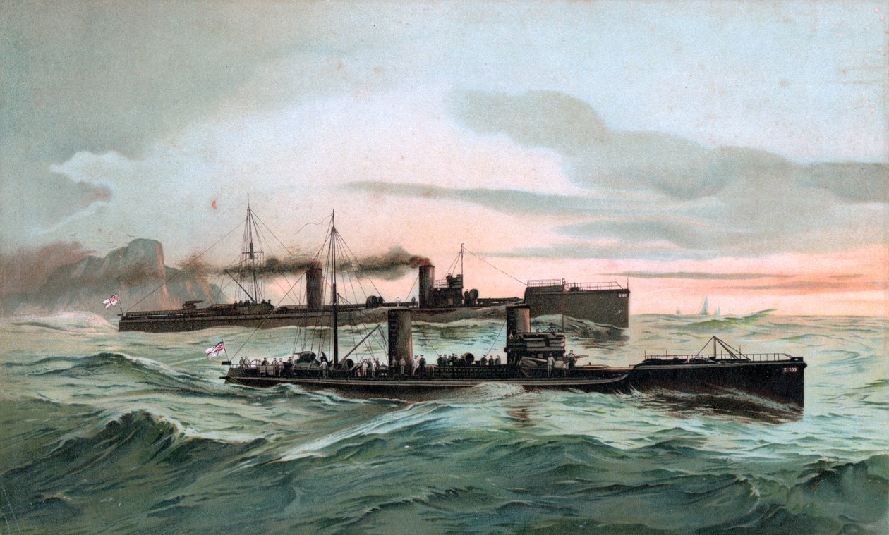 S.M. Torpedo Boat G 108 & S.M. Torpedo Boat S 102 autorstwa Hugo Graf