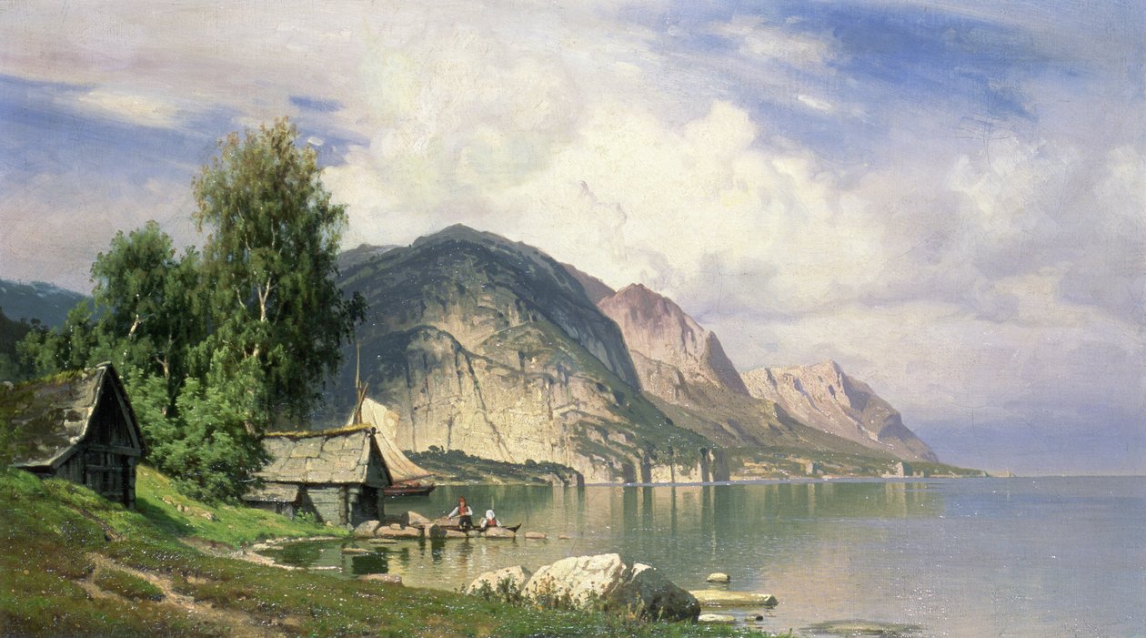 fiord norweski autorstwa Hugo Knorr