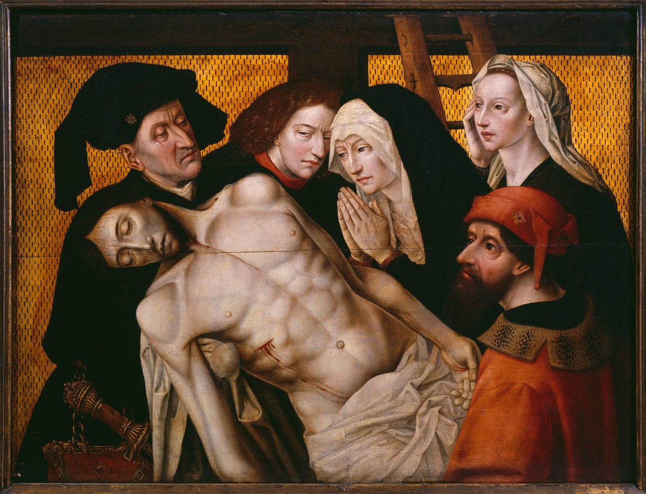 Zejście z krzyża, ok. 1525 r. autorstwa Hugo van der Goes