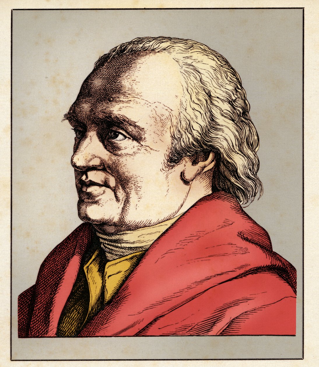 Fryderyk Wilhelm HERSCHEL (15 listopada 1738 - 25 sierpnia 1822) 1854 (grawerowanie) autorstwa Hugo Bürkner