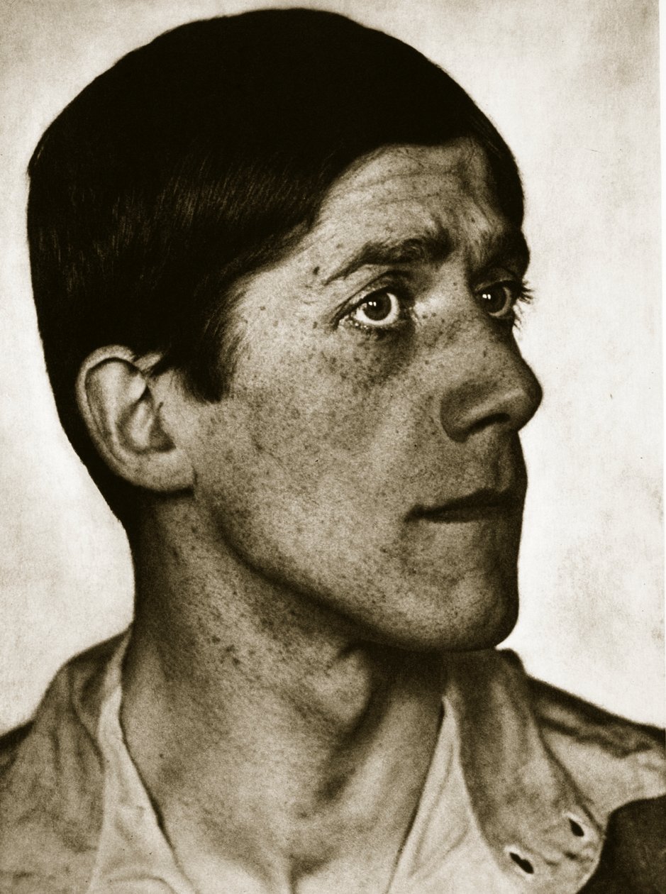 Oskar Kokoschka (zdjęcie w sepii) autorstwa Hugo Erfurth