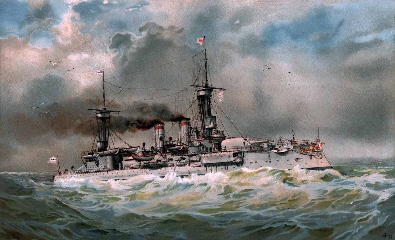 ŚM Pancernik Brandenburg autorstwa Hugo Graf