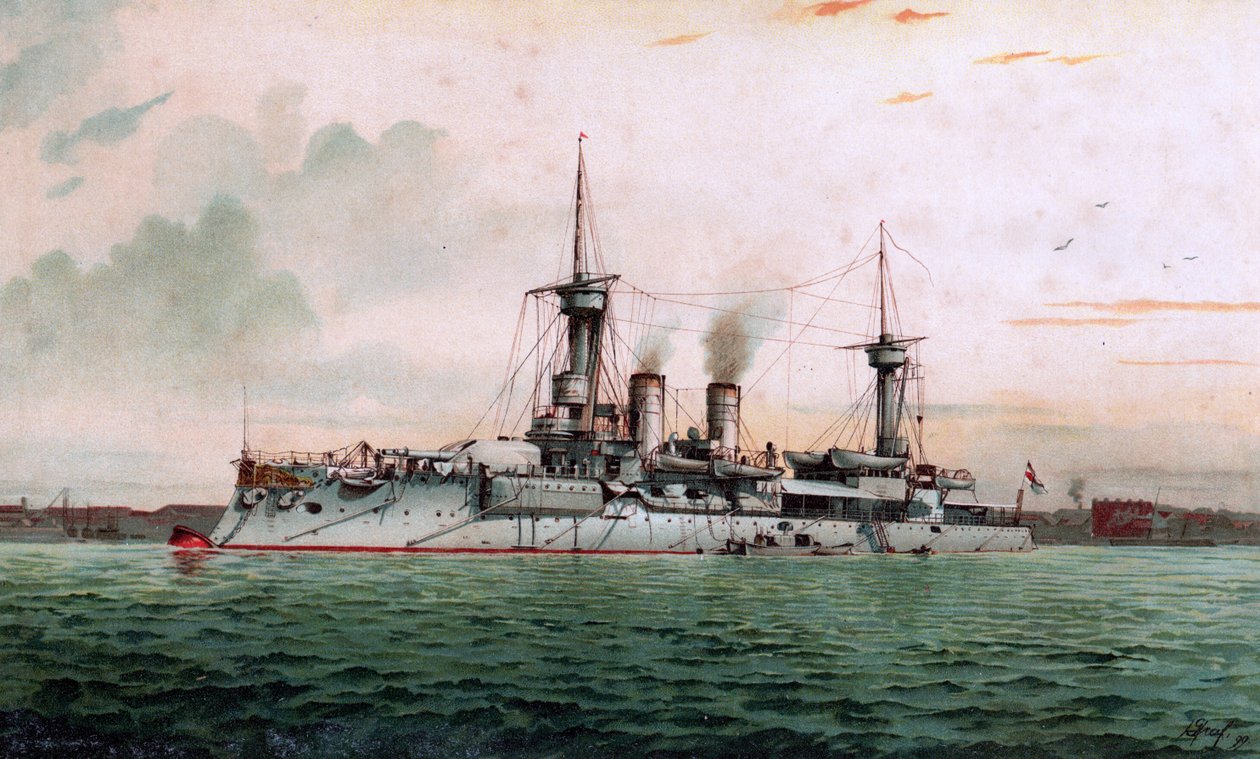 ŚM Pancernik Weissenburg autorstwa Hugo Graf