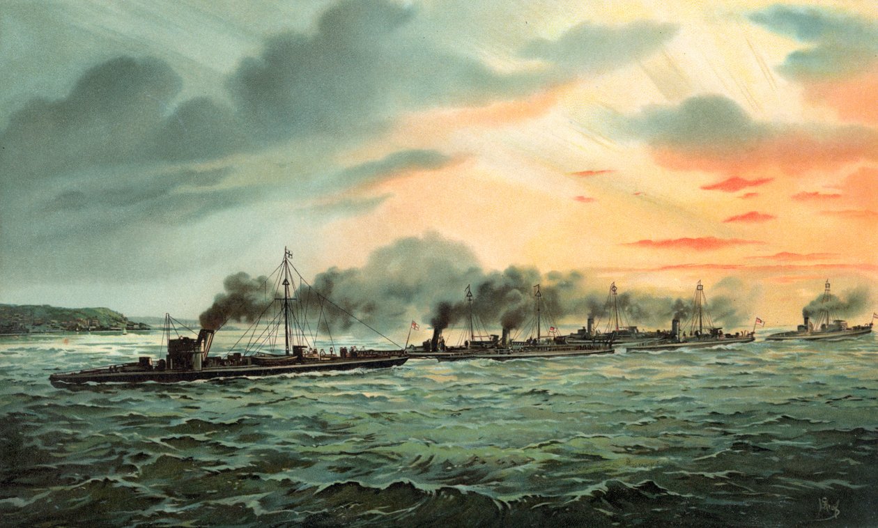 SM Dywizja Torpedoboots autorstwa Hugo Graf