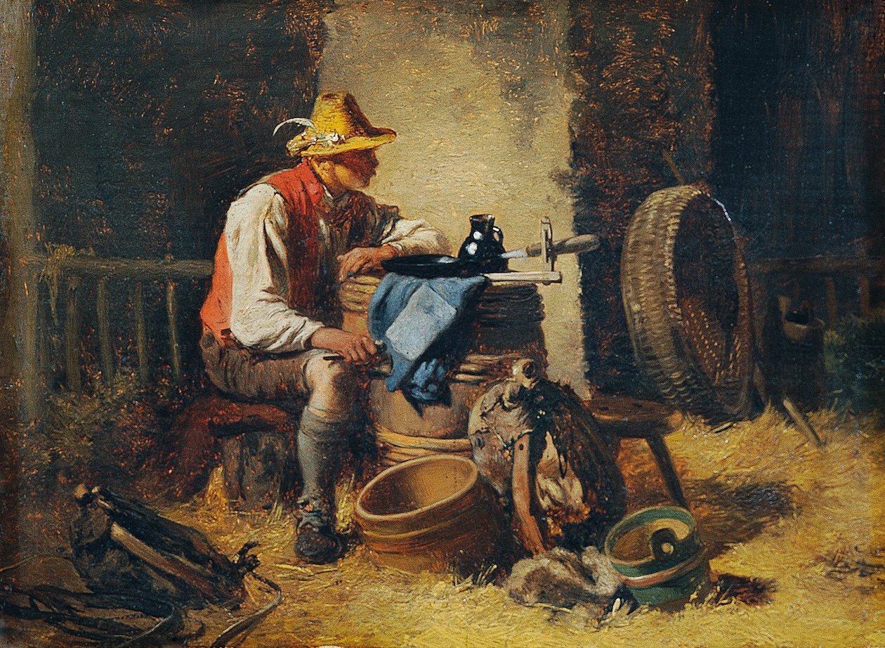 W stodole autorstwa Hugo Kauffmann