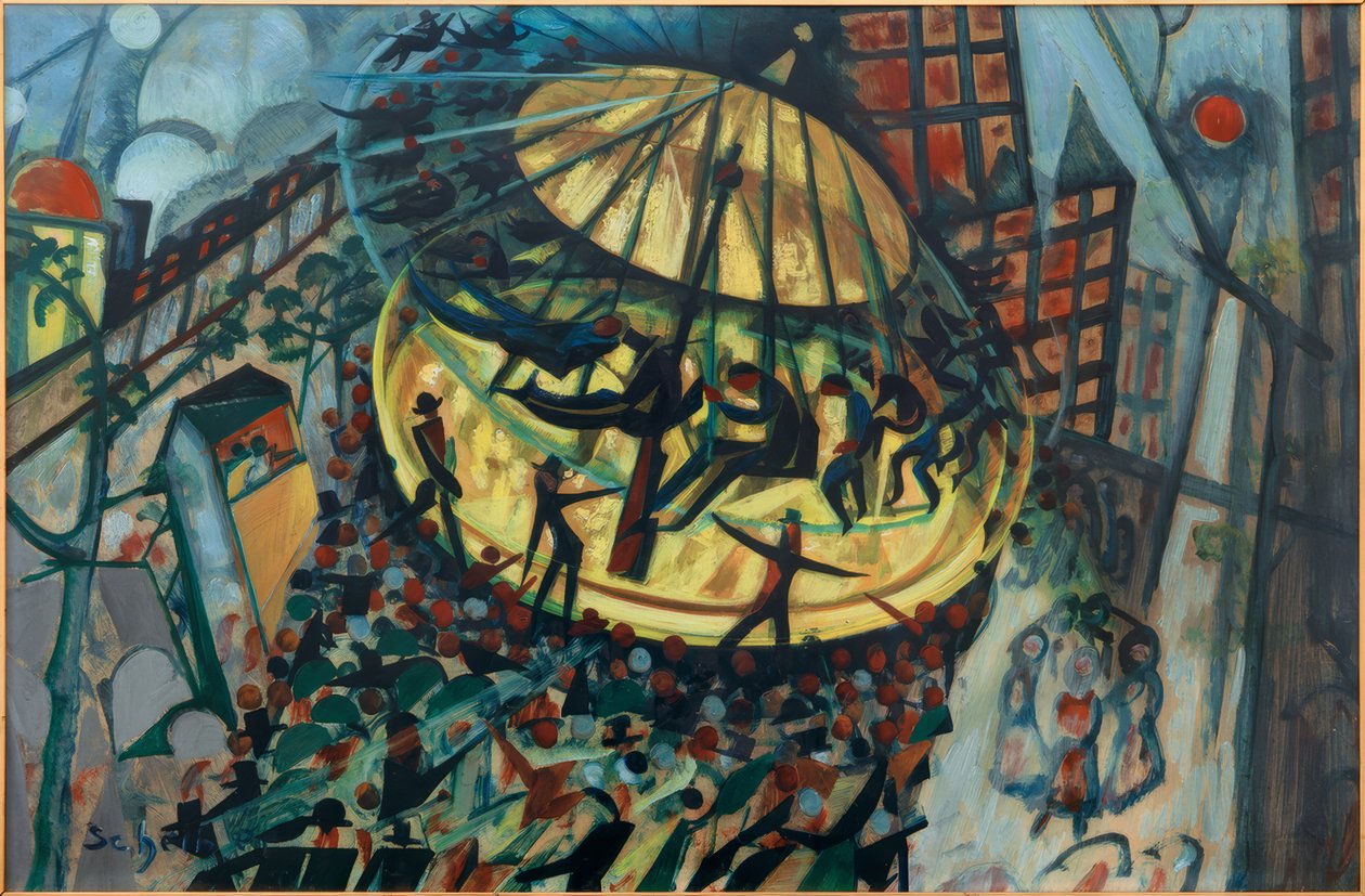 Wurstelprater autorstwa Hugo Scheiber