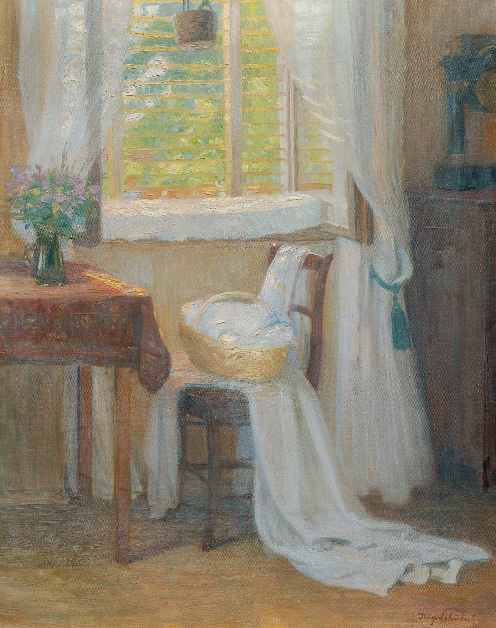 Wnętrze z oknem autorstwa Hugo Schubert