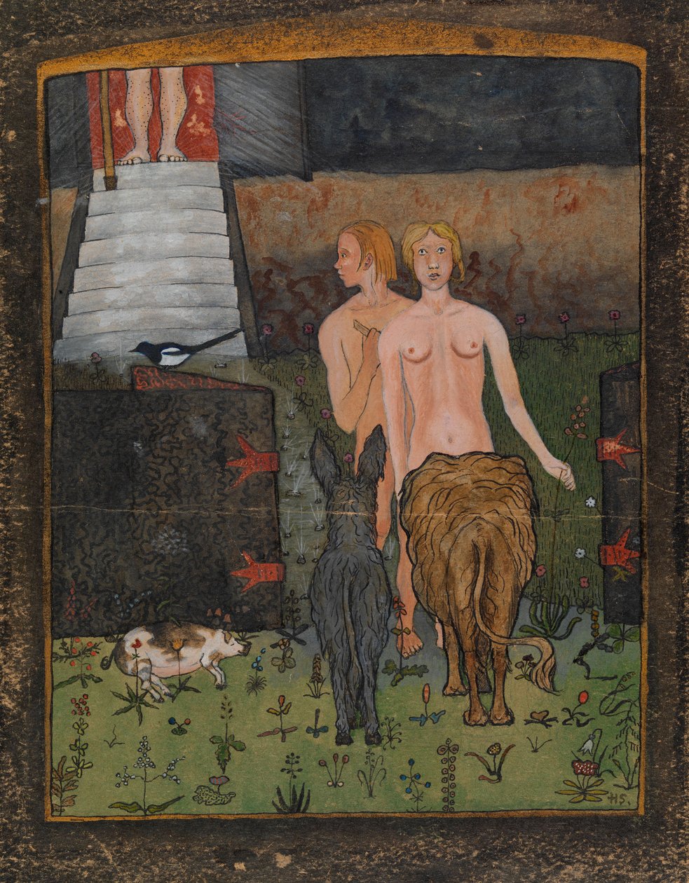 Adam i Ewa autorstwa Hugo Simberg