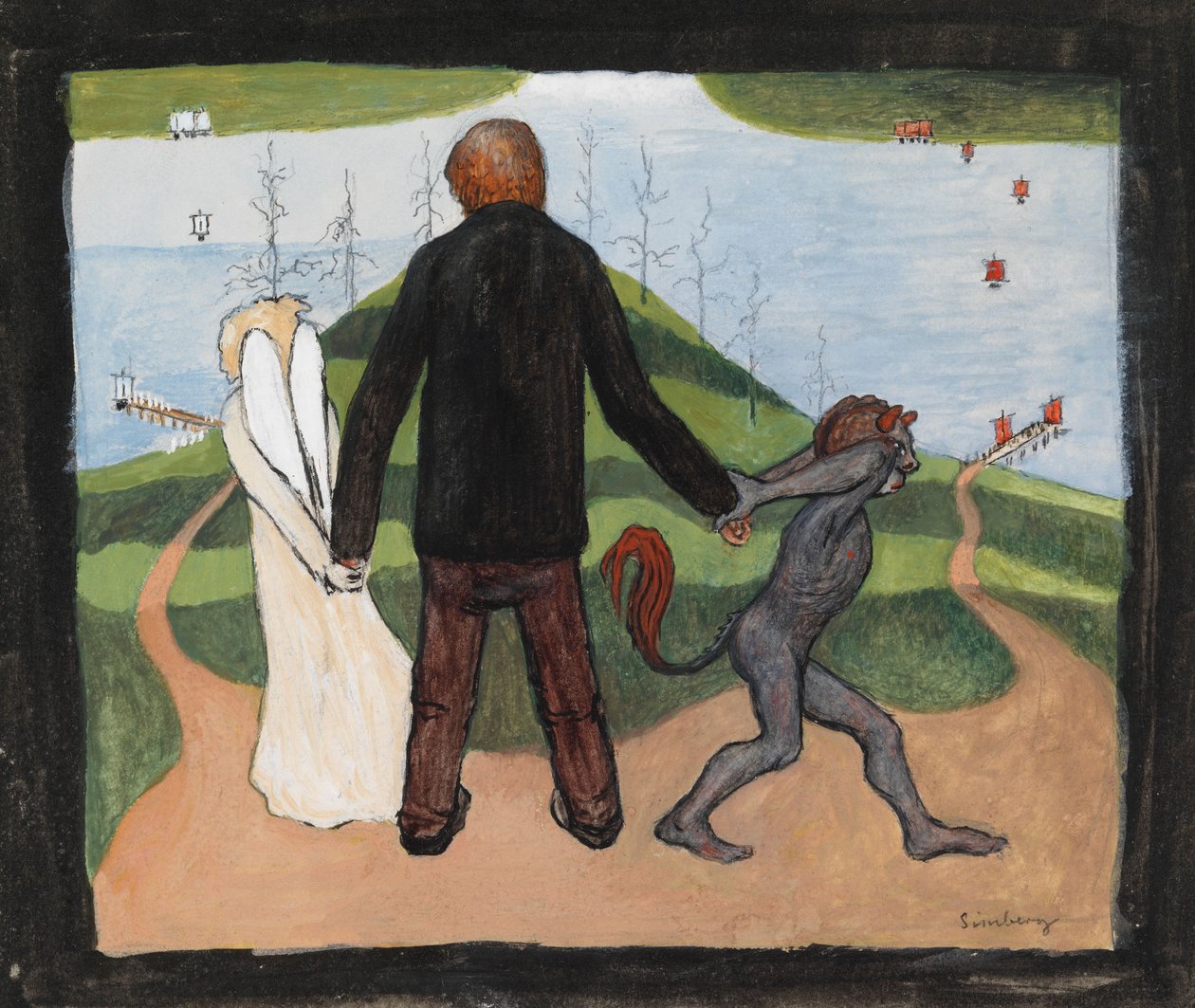 Na rozstaju dróg autorstwa Hugo Simberg
