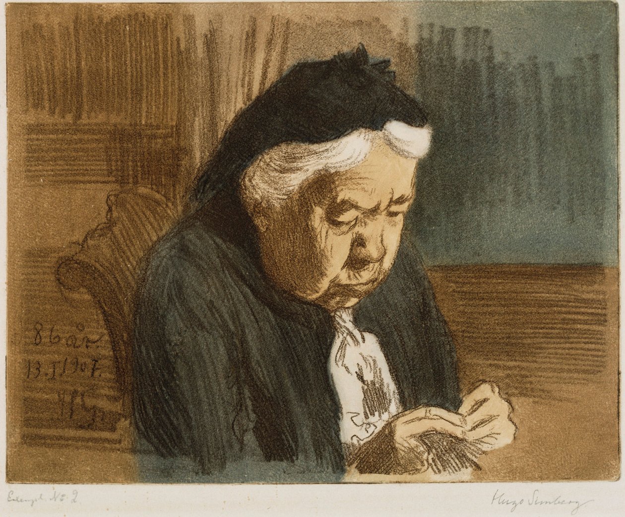 Ciotka w wieku 86 lat autorstwa Hugo Simberg