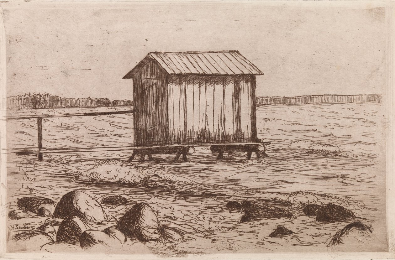 Kabina kąpielowa autorstwa Hugo Simberg
