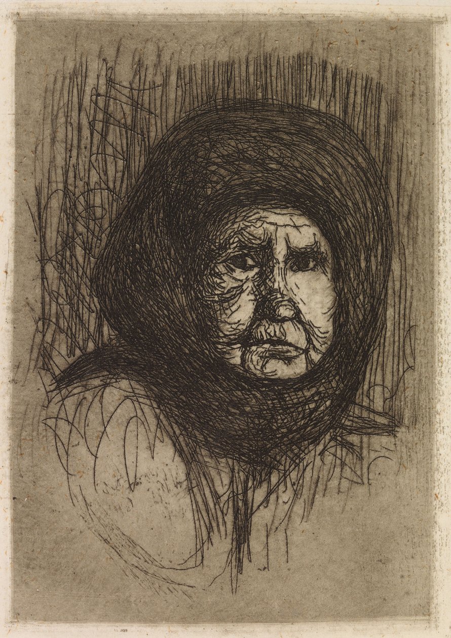 Babcia z miotłą autorstwa Hugo Simberg