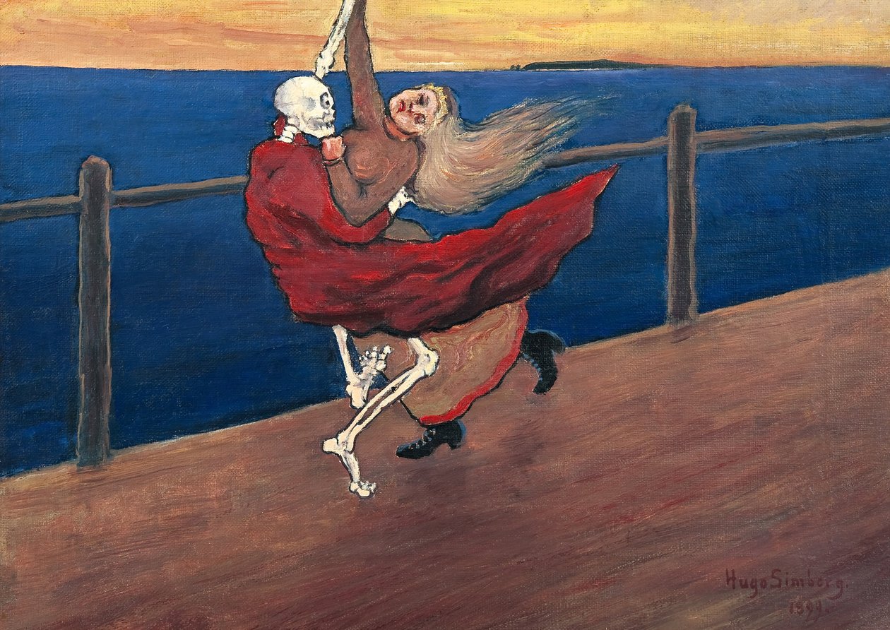 Taniec śmierci Simberga, Hugo (1873-1917) autorstwa Hugo Simberg